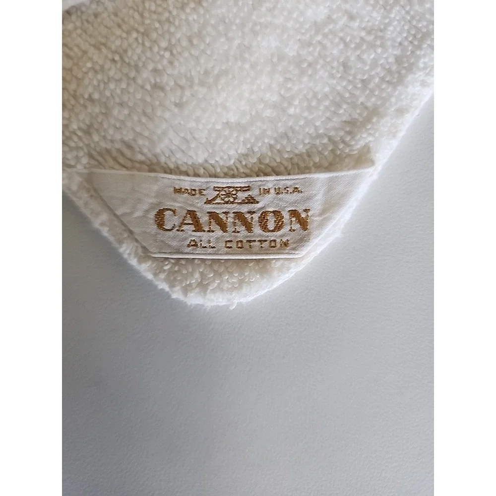 VTG Set Of 4 Canon‎ Hand Bath Towels Washcloth Baby Blue White Floral Scroll Lot